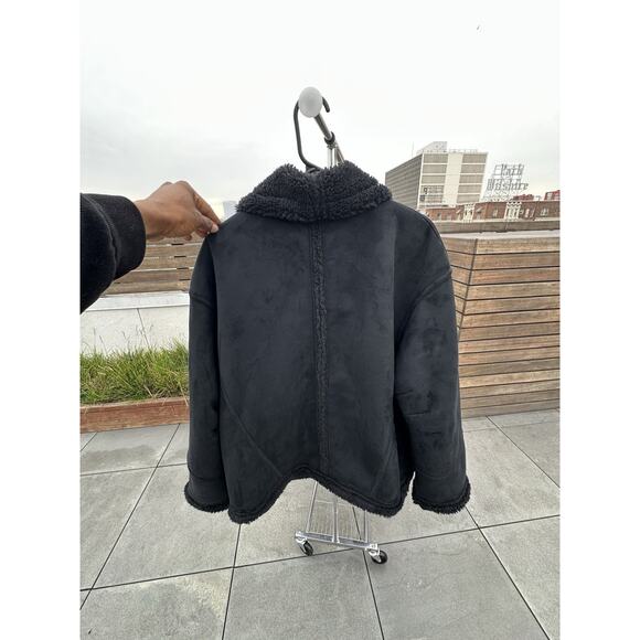Faux Shearling Grand Jacket - Black | Size Small - Picture 9 of 10